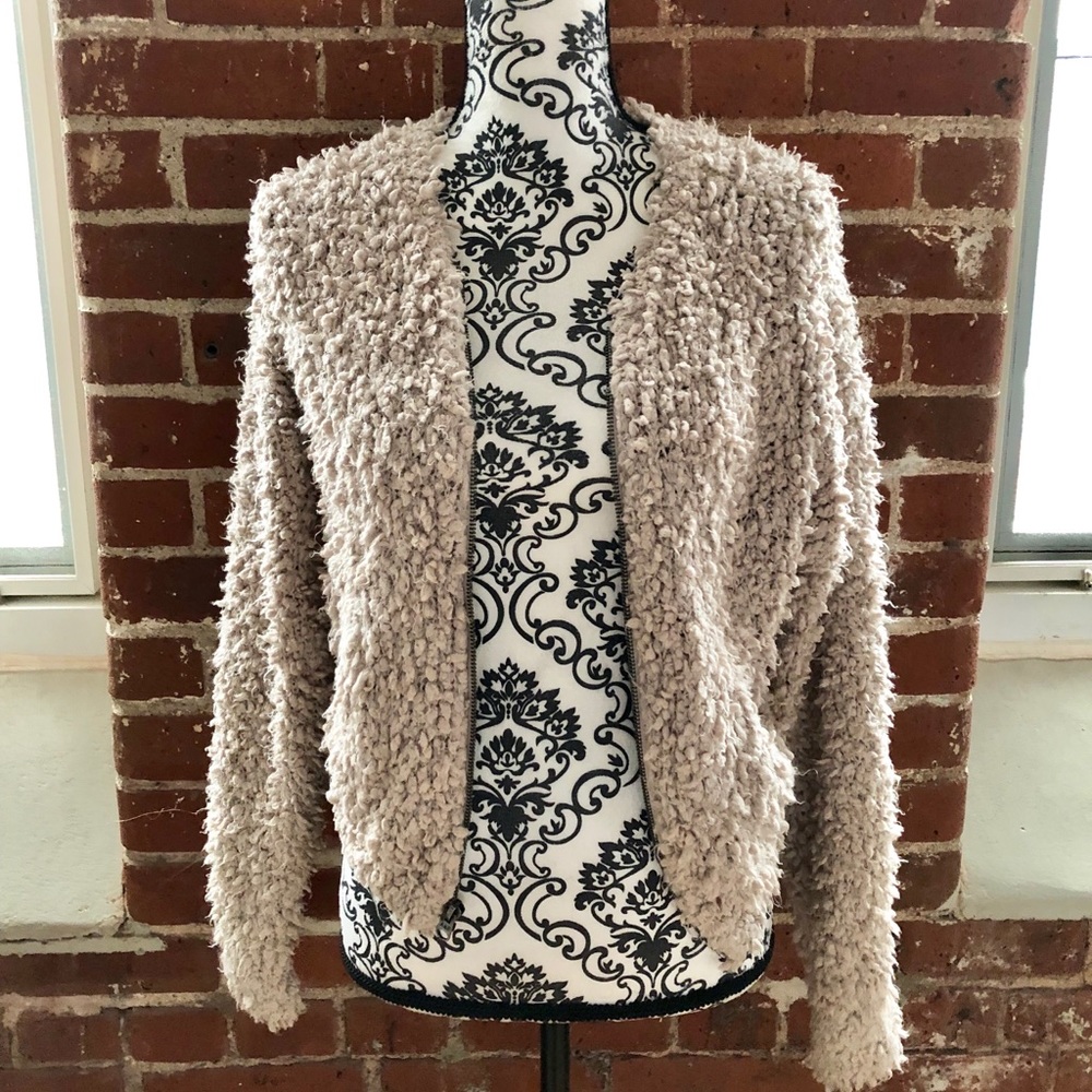 Super comfy oatmeal bomber